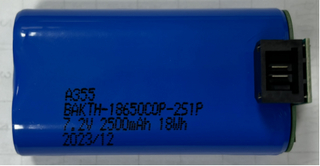 Индивидуальный BAKTH-18650COP-2S1P 7,2 В 2500 мАч литий-ионный аккумулятор Перезаряжаемый аккумулятор