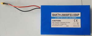 Индивидуальная батарея с глубоким циклом BAKTH-26650FS3-5S6P 16V 21.6AH Фабрика LifePO4 Батарея аккумуляторной батареи для домашнего хранения