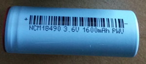 Перезаряжаемая литиевая батарея Li Ion Litium 18490 3,6 В 1600 мАч.