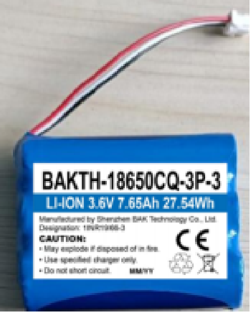 BAKTH-18650CQ-3P-3 3.6V 7650MAH литий-ионный аккумулятор Перезаряжаемый аккумулятор для электроинструментов